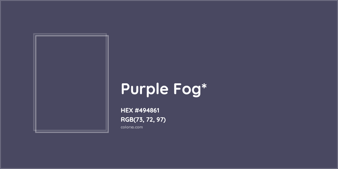 HEX #494861 Color Name, Color Code, Palettes, Similar Paints, Images