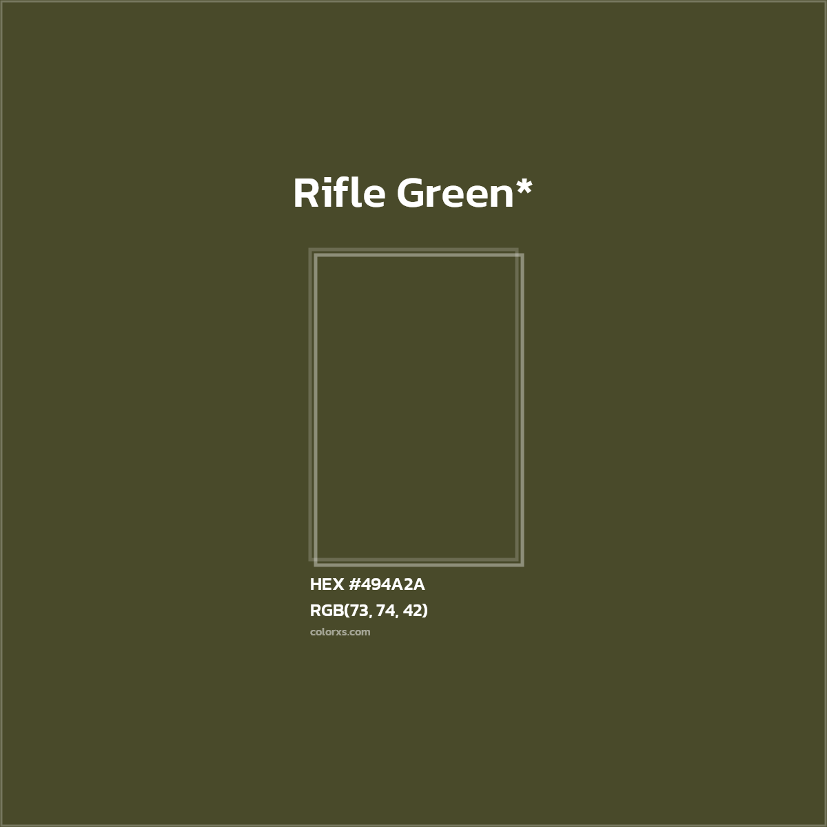 HEX #494A2A Color Name, Color Code, Palettes, Similar Paints, Images