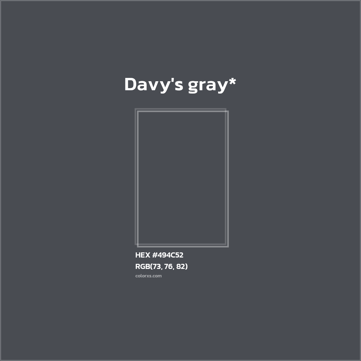 HEX #494C52 Color Name, Color Code, Palettes, Similar Paints, Images