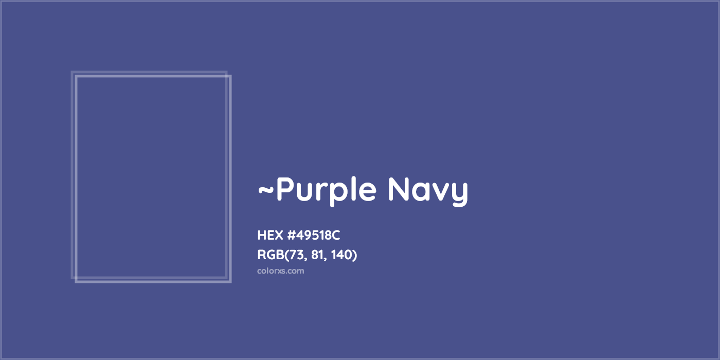 HEX #49518C Color Name, Color Code, Palettes, Similar Paints, Images