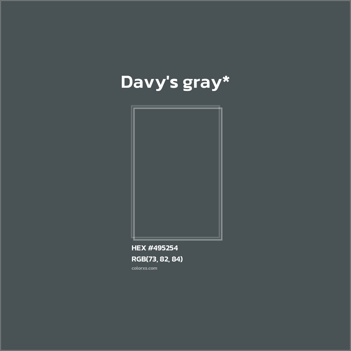 HEX #495254 Color Name, Color Code, Palettes, Similar Paints, Images