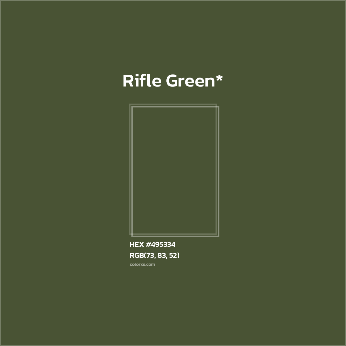 HEX #495334 Color Name, Color Code, Palettes, Similar Paints, Images