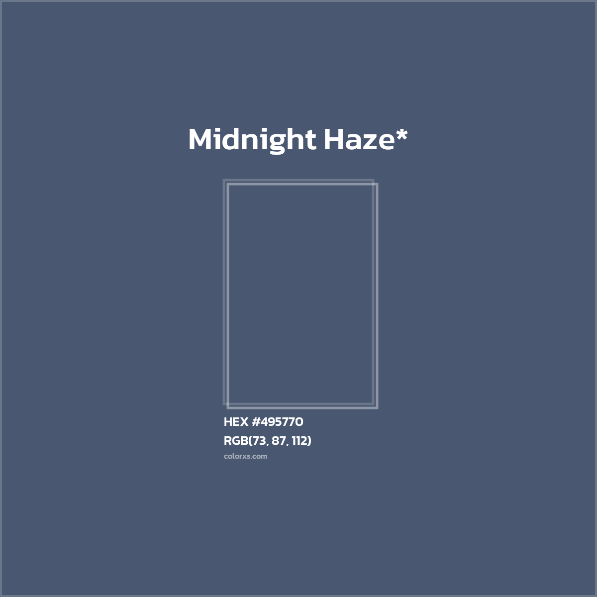 HEX #495770 Color Name, Color Code, Palettes, Similar Paints, Images