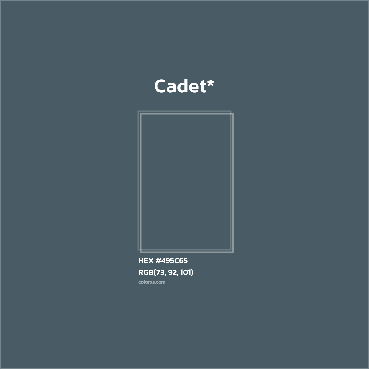 HEX #495C65 Color Name, Color Code, Palettes, Similar Paints, Images
