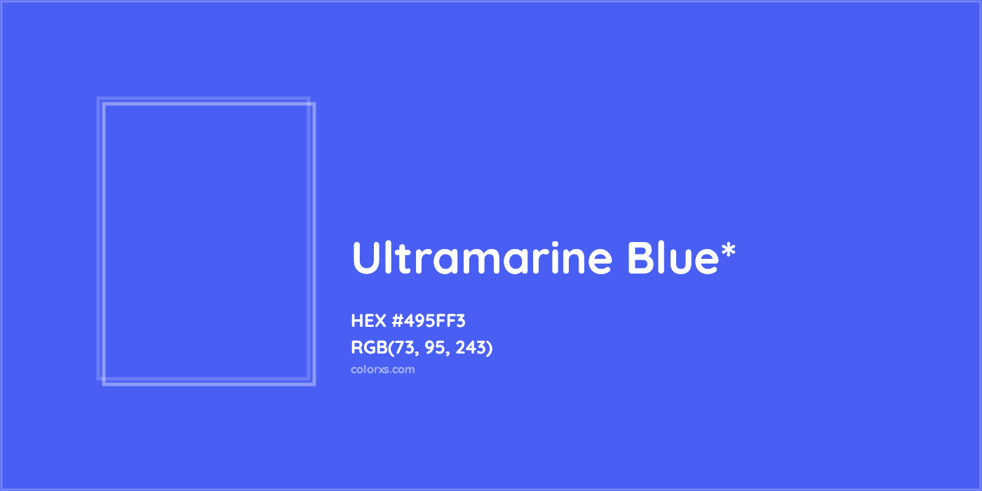 HEX #495FF3 Color Name, Color Code, Palettes, Similar Paints, Images