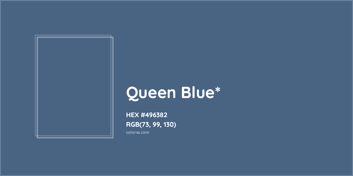 HEX #496382 Color Name, Color Code, Palettes, Similar Paints, Images