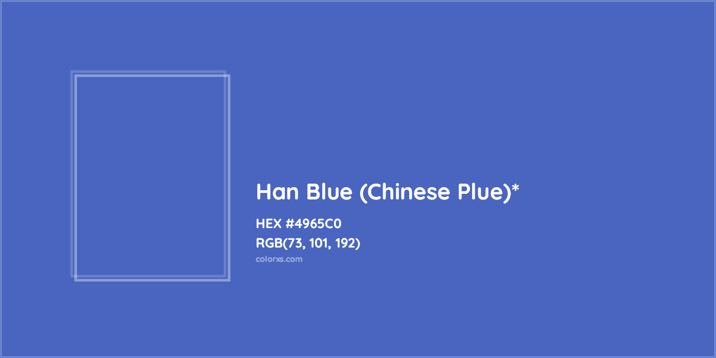 HEX #4965C0 Color Name, Color Code, Palettes, Similar Paints, Images