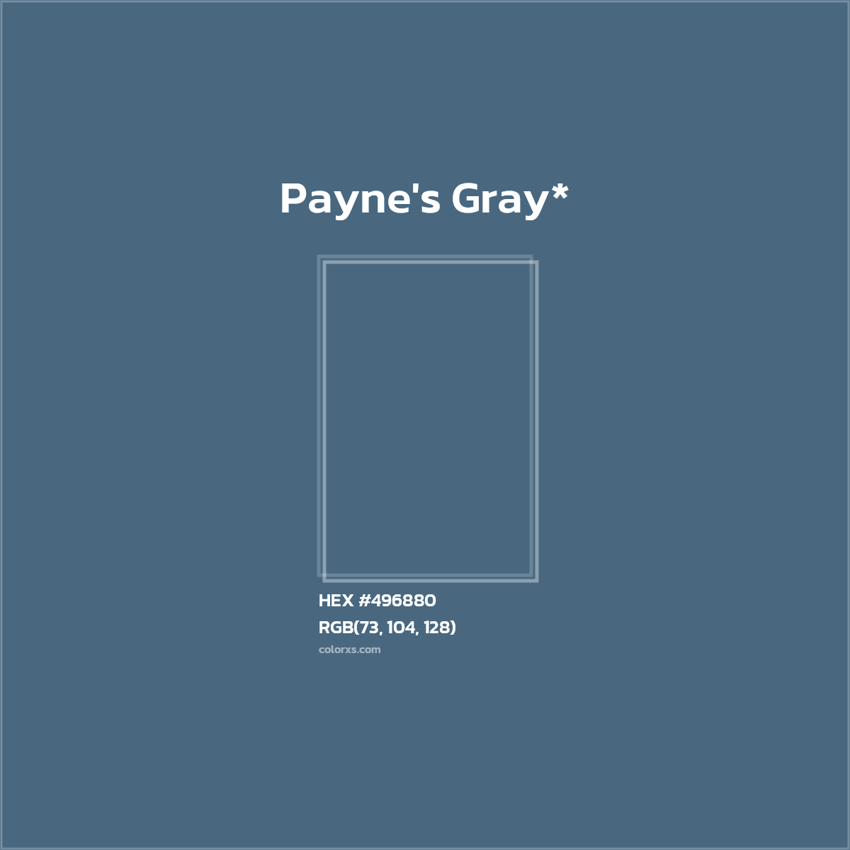 HEX #496880 Color Name, Color Code, Palettes, Similar Paints, Images