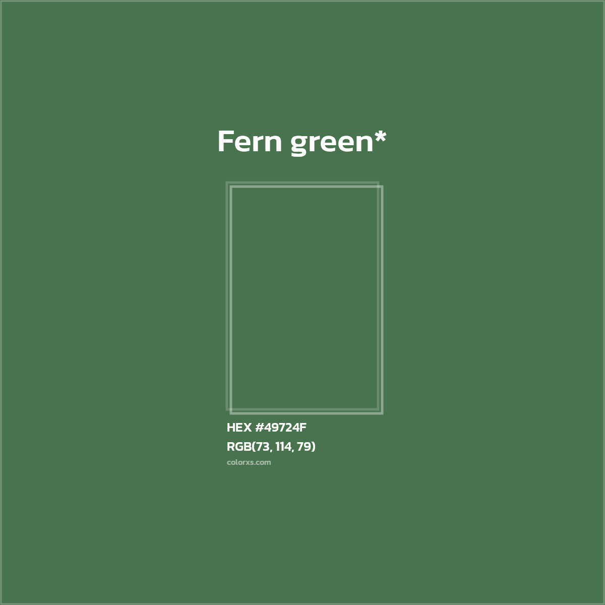 HEX #49724F Color Name, Color Code, Palettes, Similar Paints, Images