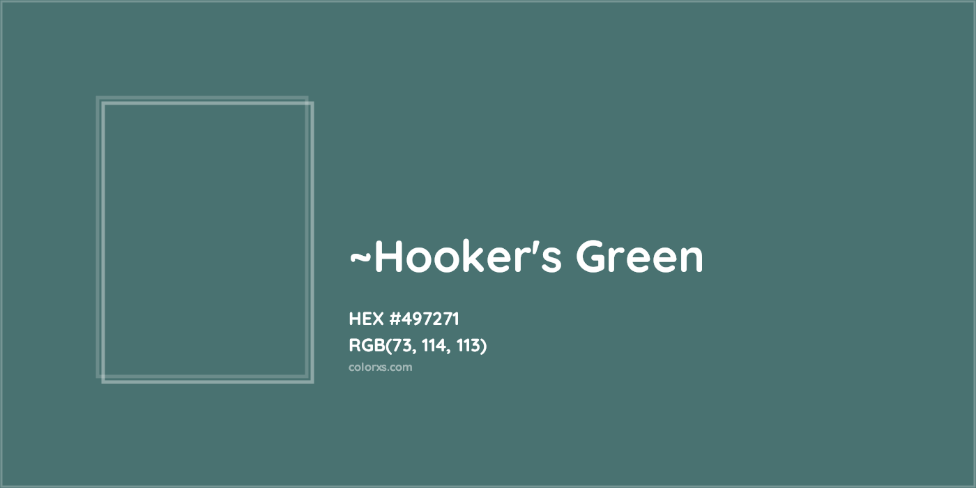 HEX #497271 Color Name, Color Code, Palettes, Similar Paints, Images