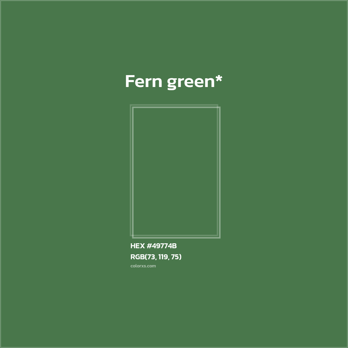 HEX #49774B Color Name, Color Code, Palettes, Similar Paints, Images