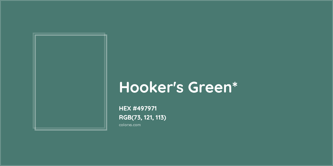 HEX #497971 Color Name, Color Code, Palettes, Similar Paints, Images