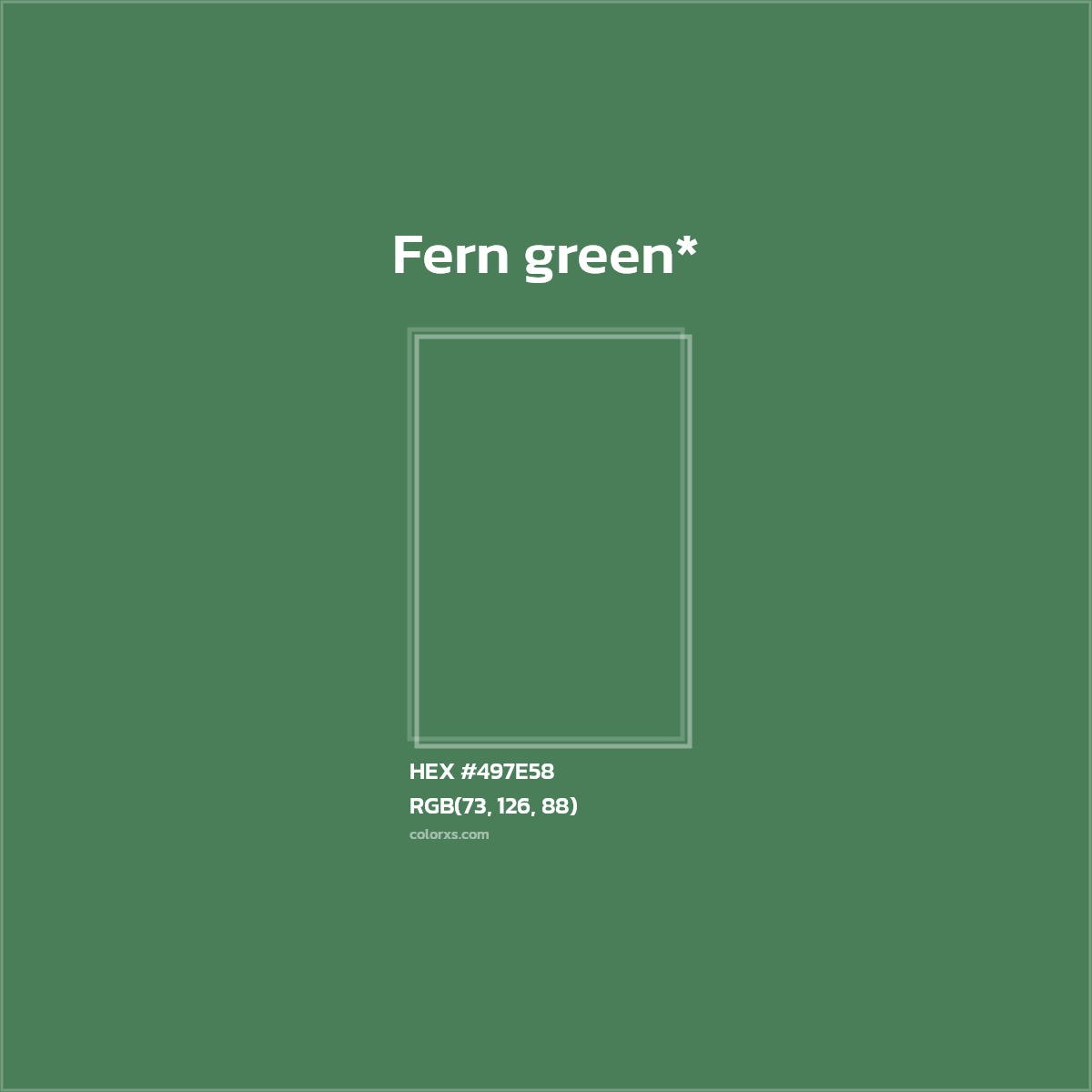 HEX #497E58 Color Name, Color Code, Palettes, Similar Paints, Images