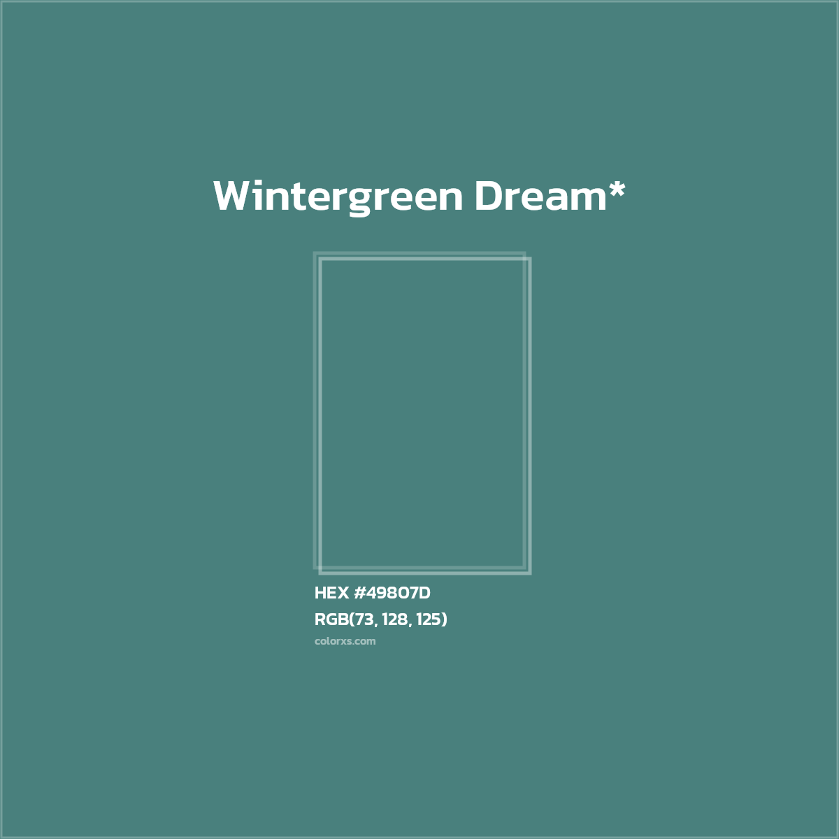 HEX #49807D Color Name, Color Code, Palettes, Similar Paints, Images