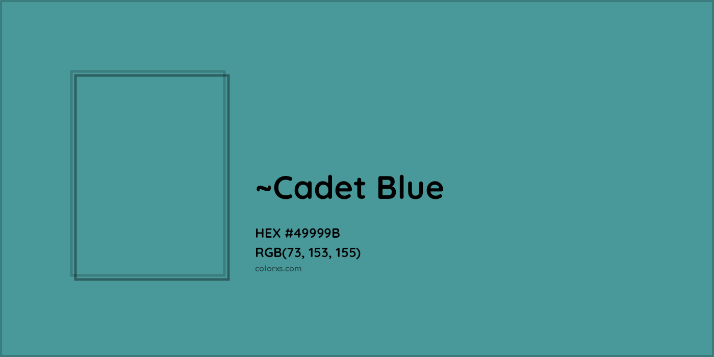 HEX #49999B Color Name, Color Code, Palettes, Similar Paints, Images
