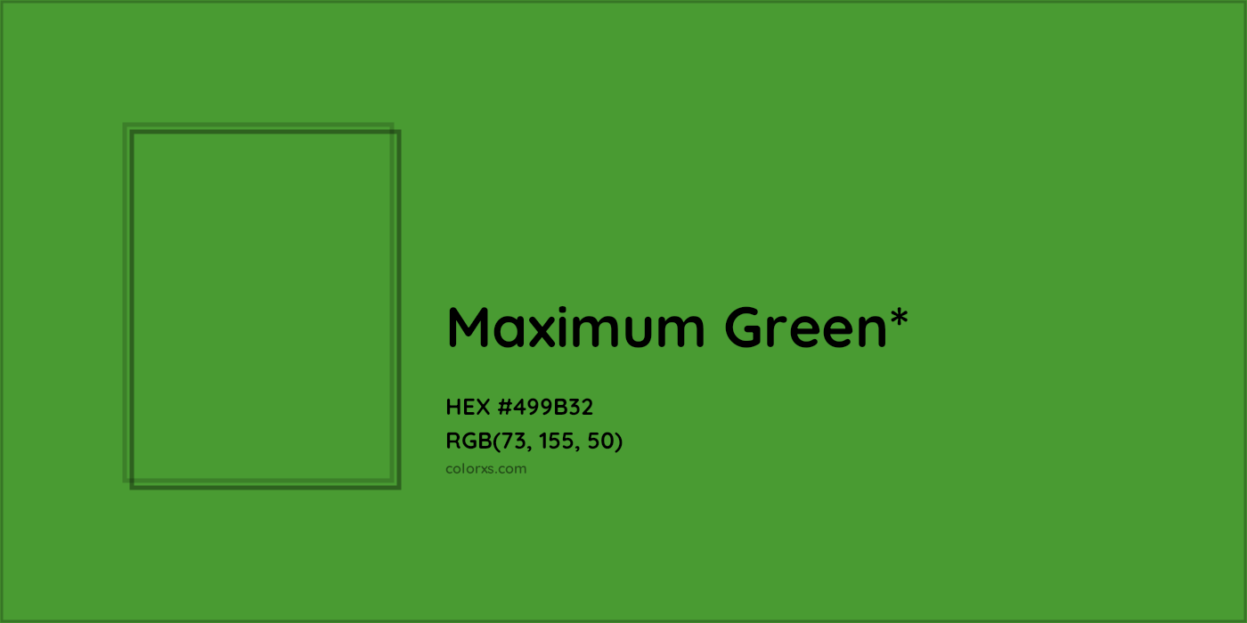 HEX #499B32 Color Name, Color Code, Palettes, Similar Paints, Images