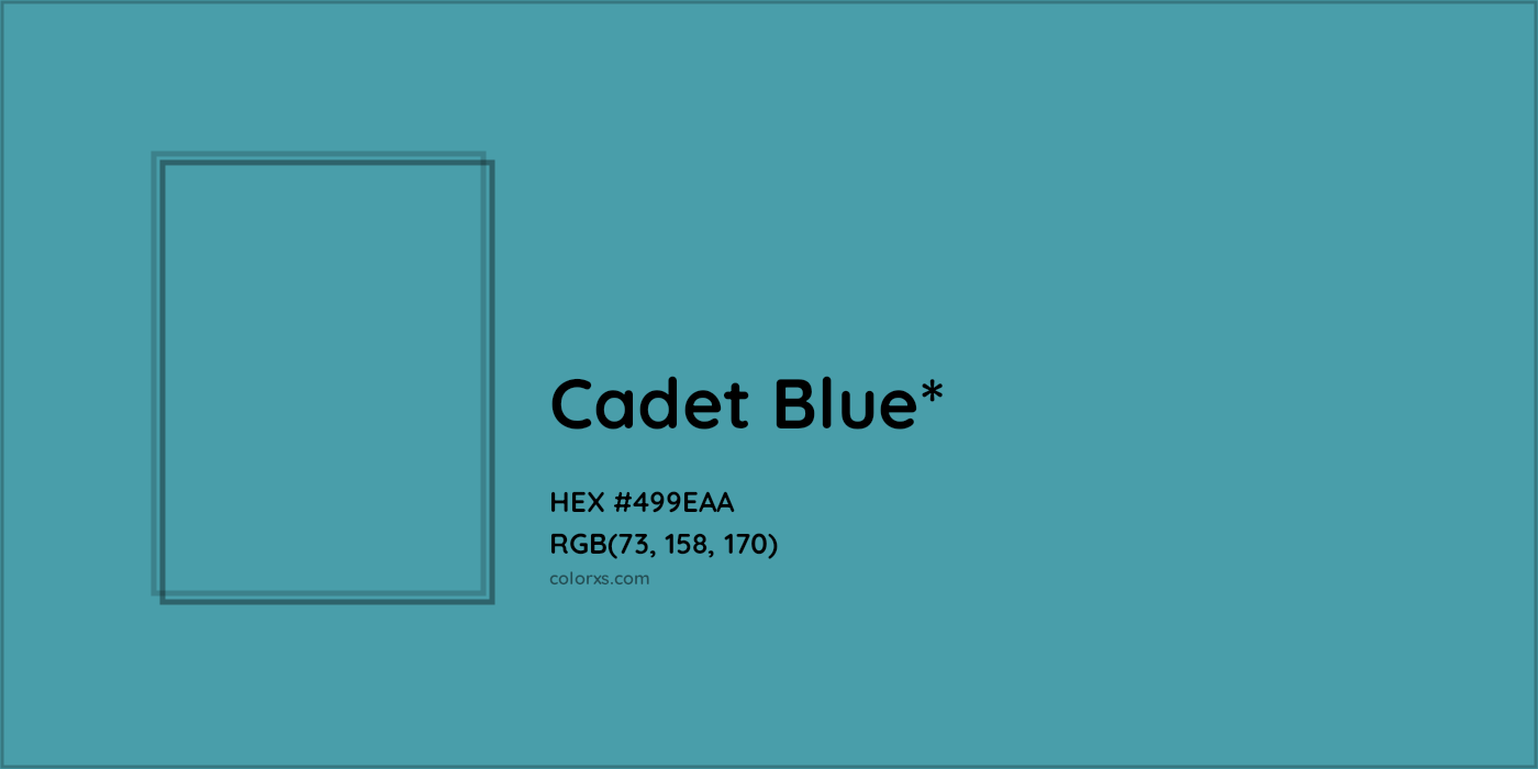 HEX #499EAA Color Name, Color Code, Palettes, Similar Paints, Images