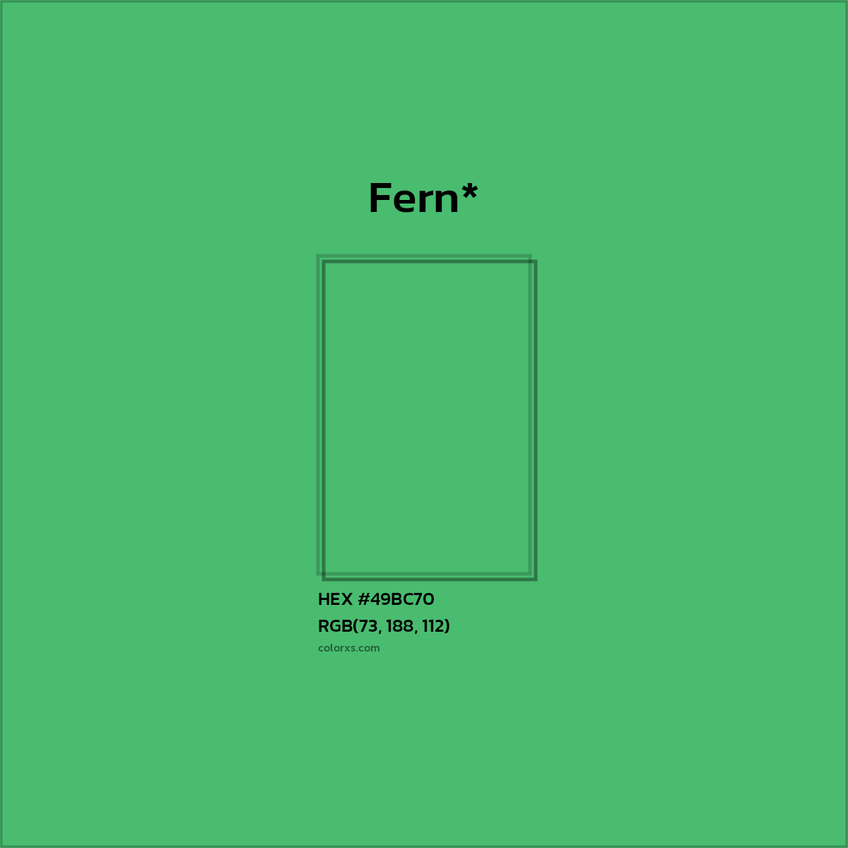 HEX #49BC70 Color Name, Color Code, Palettes, Similar Paints, Images