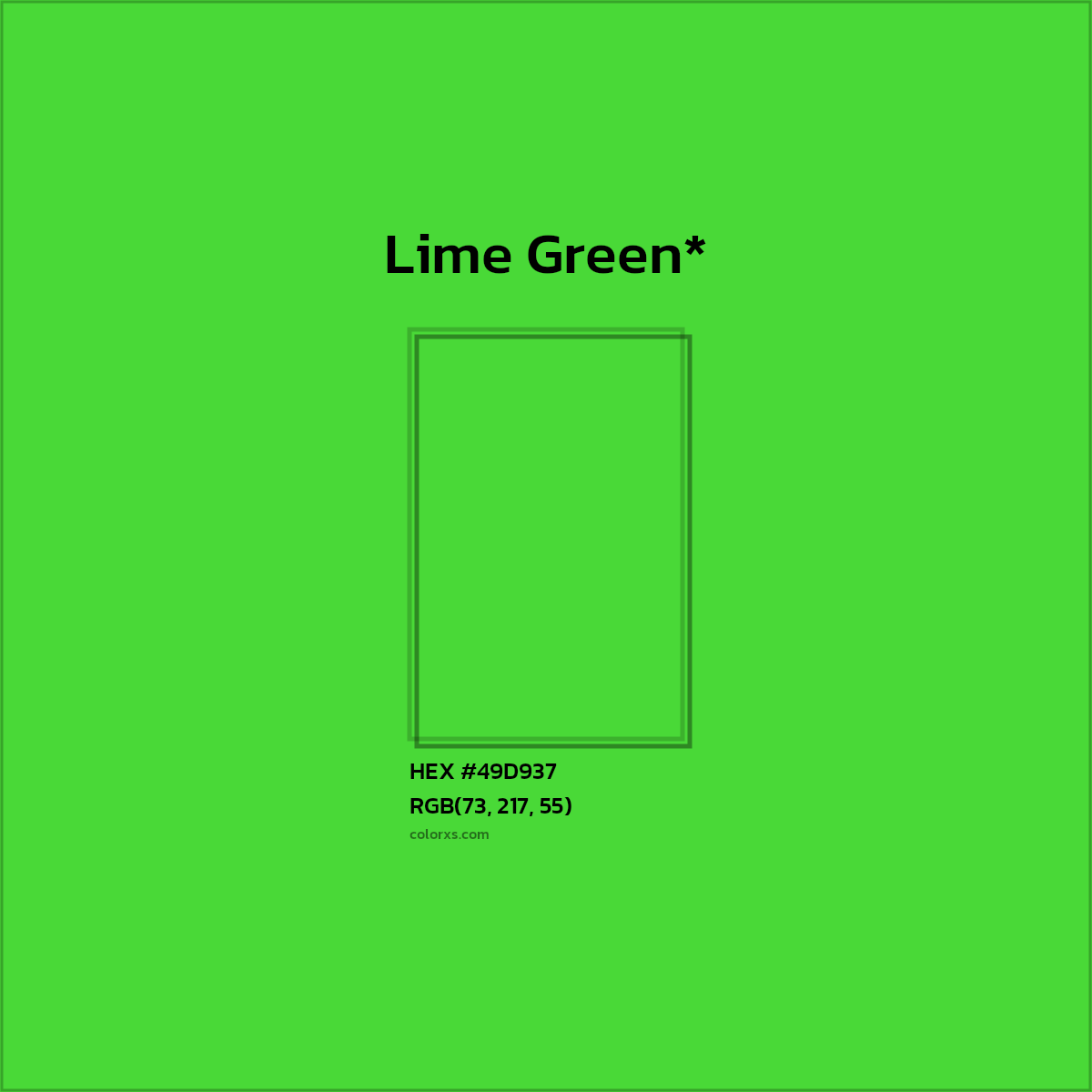 HEX #49D937 Color Name, Color Code, Palettes, Similar Paints, Images
