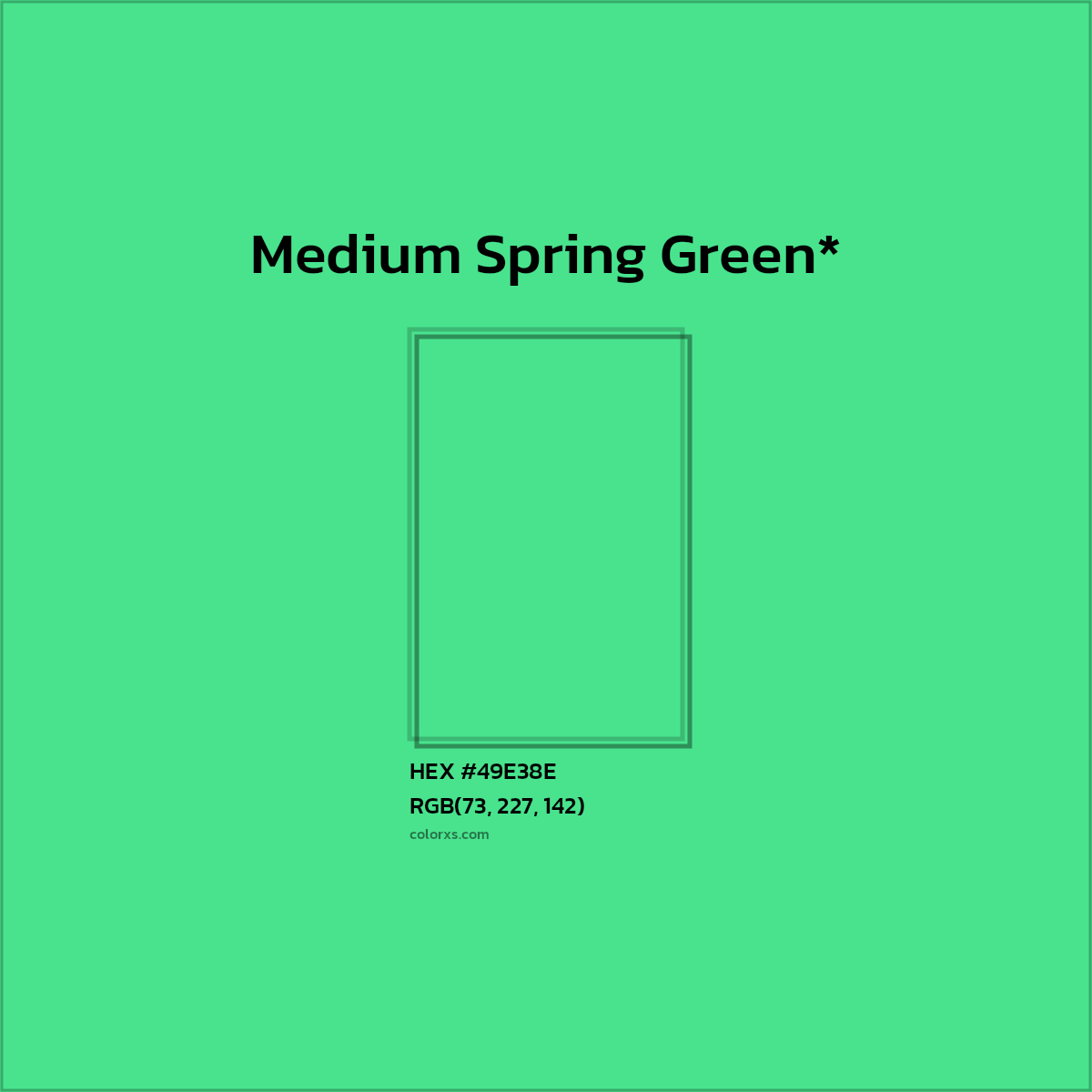 HEX #49E38E Color Name, Color Code, Palettes, Similar Paints, Images