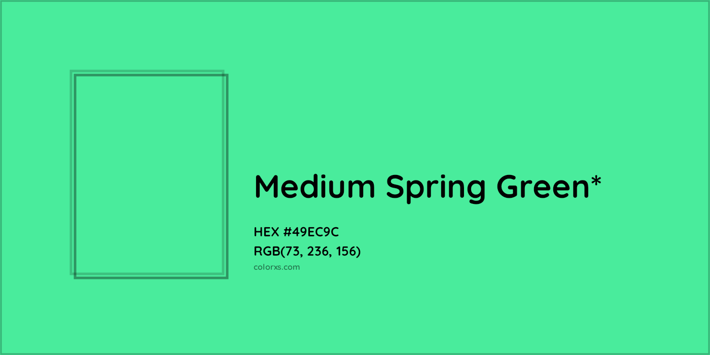 HEX #49EC9C Color Name, Color Code, Palettes, Similar Paints, Images