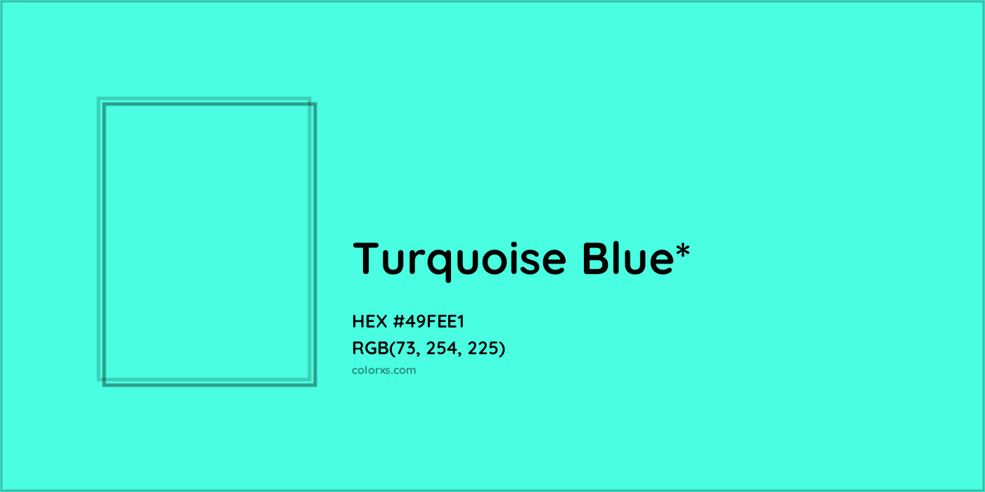 HEX #49FEE1 Color Name, Color Code, Palettes, Similar Paints, Images
