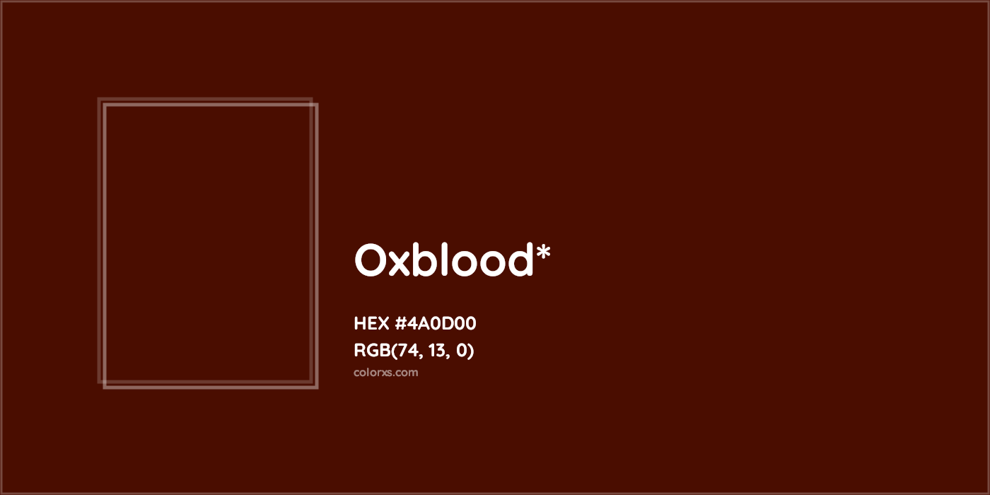 HEX #4A0D00 Color Name, Color Code, Palettes, Similar Paints, Images