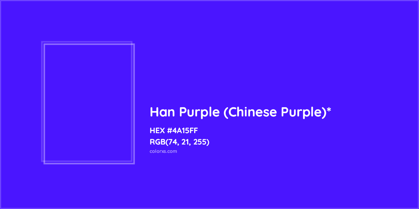 HEX #4A15FF Color Name, Color Code, Palettes, Similar Paints, Images