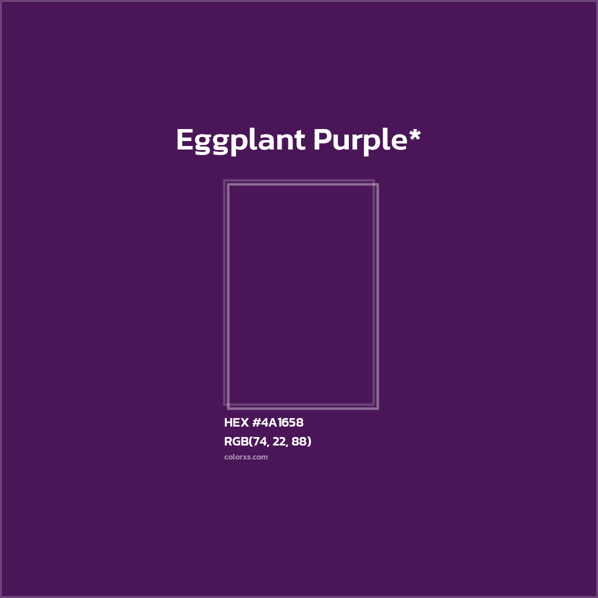 HEX #4A1658 Color Name, Color Code, Palettes, Similar Paints, Images