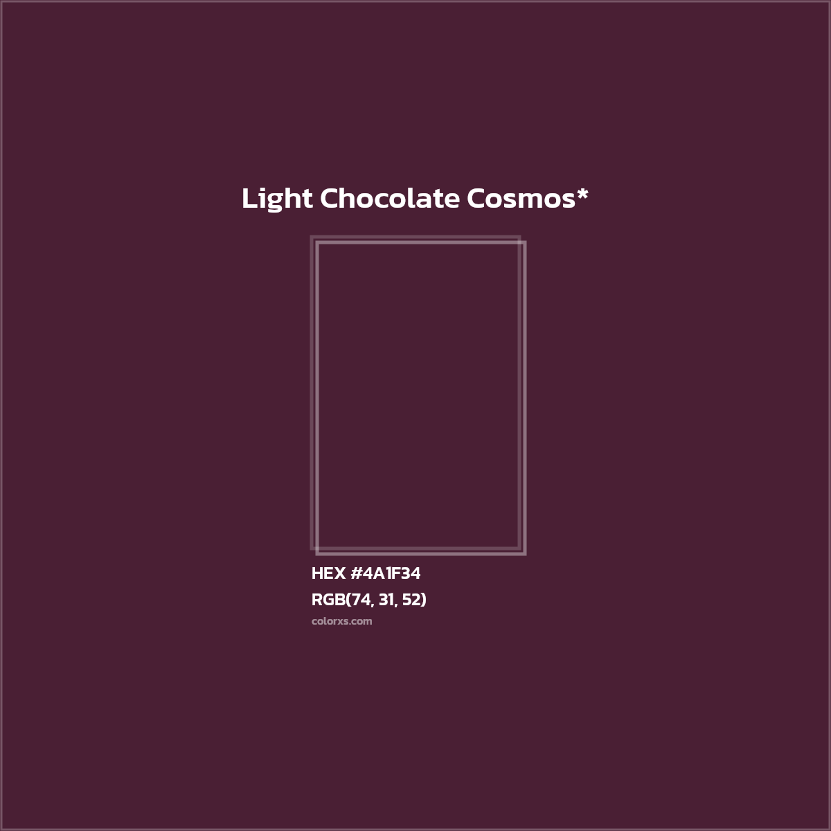 HEX #4A1F34 Color Name, Color Code, Palettes, Similar Paints, Images