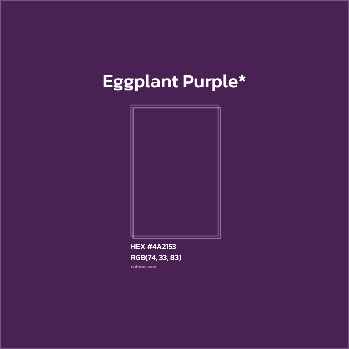 HEX #4A2153 Color Name, Color Code, Palettes, Similar Paints, Images