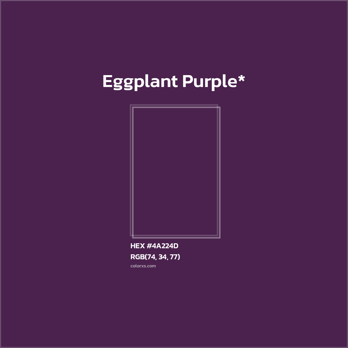 HEX #4A224D Color Name, Color Code, Palettes, Similar Paints, Images