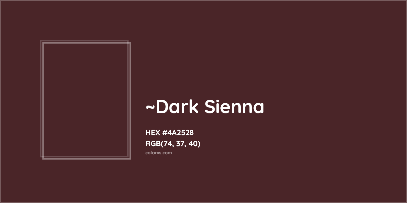 HEX #4A2528 Color Name, Color Code, Palettes, Similar Paints, Images