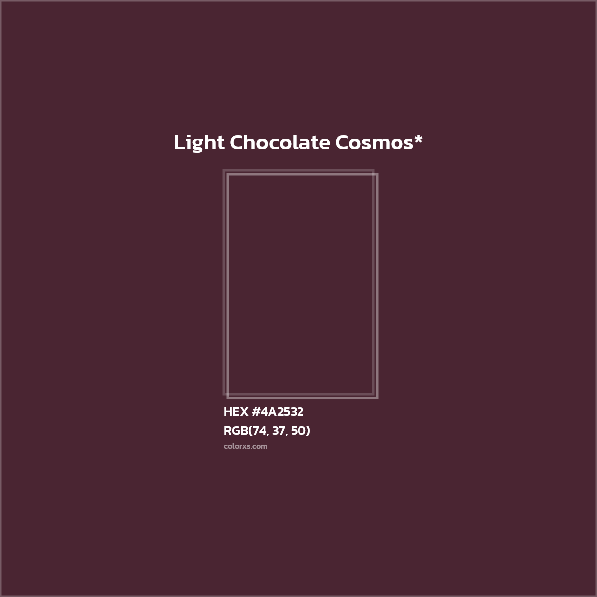 HEX #4A2532 Color Name, Color Code, Palettes, Similar Paints, Images