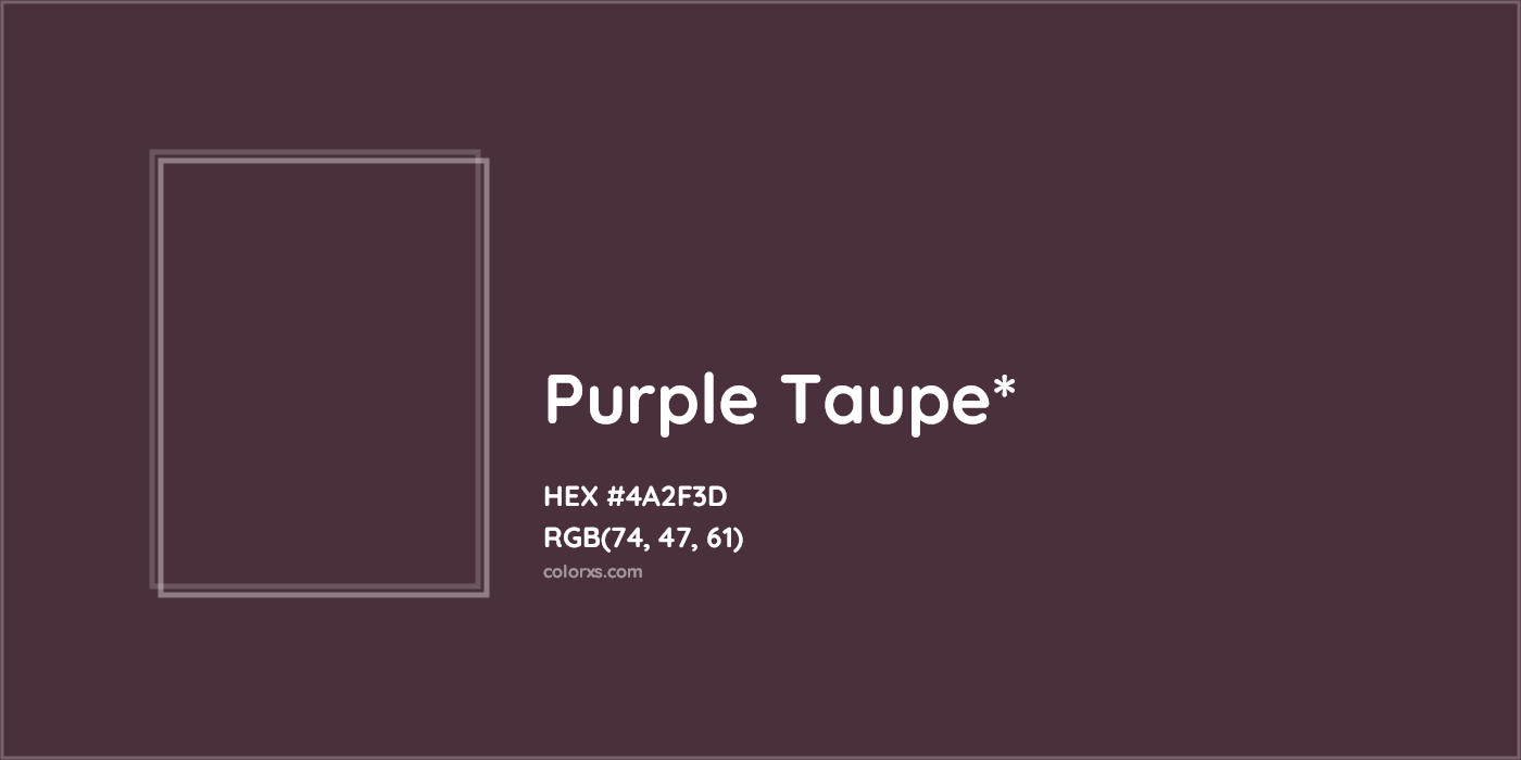 HEX #4A2F3D Color Name, Color Code, Palettes, Similar Paints, Images