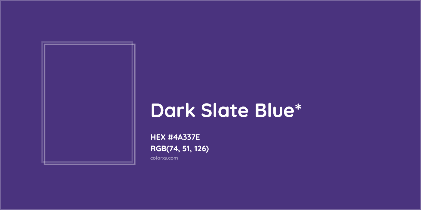 HEX #4A337E Color Name, Color Code, Palettes, Similar Paints, Images