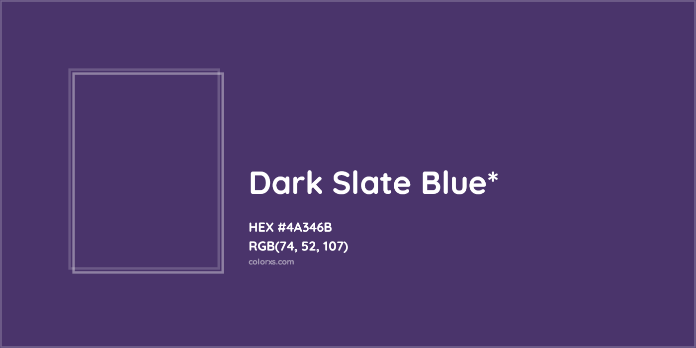 HEX #4A346B Color Name, Color Code, Palettes, Similar Paints, Images