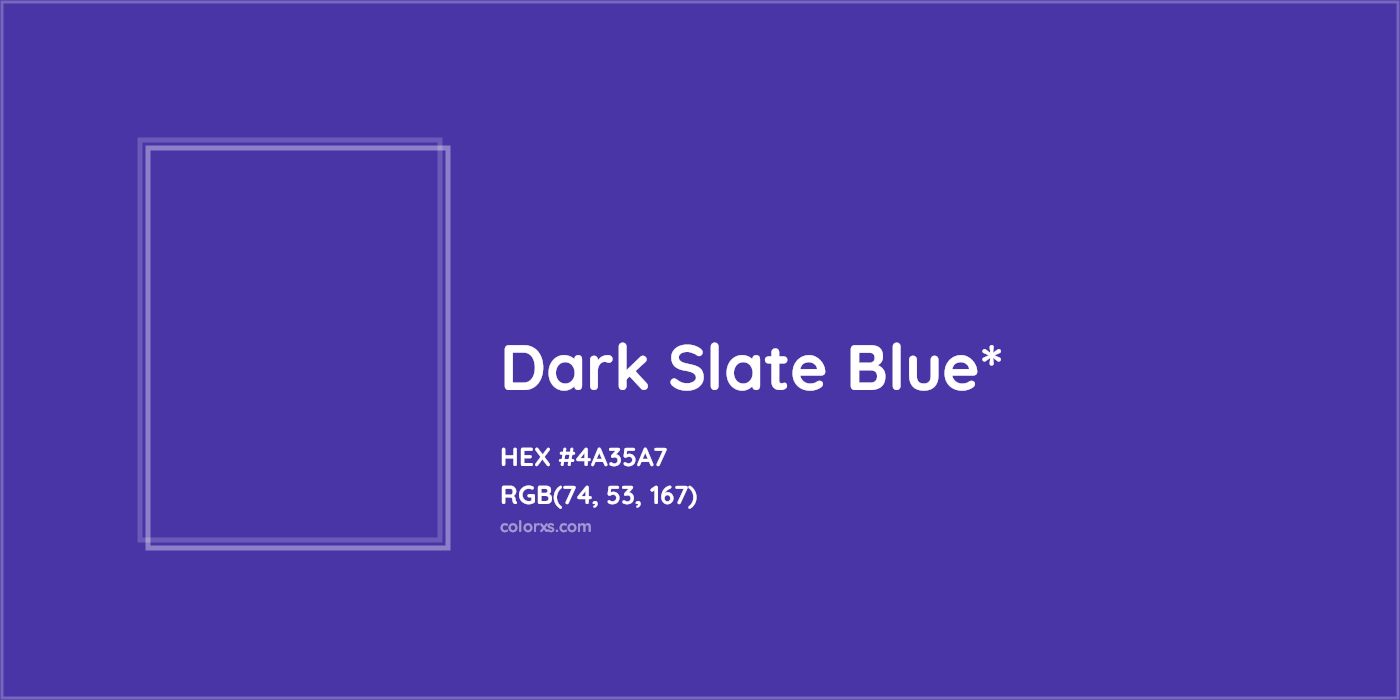 HEX #4A35A7 Color Name, Color Code, Palettes, Similar Paints, Images