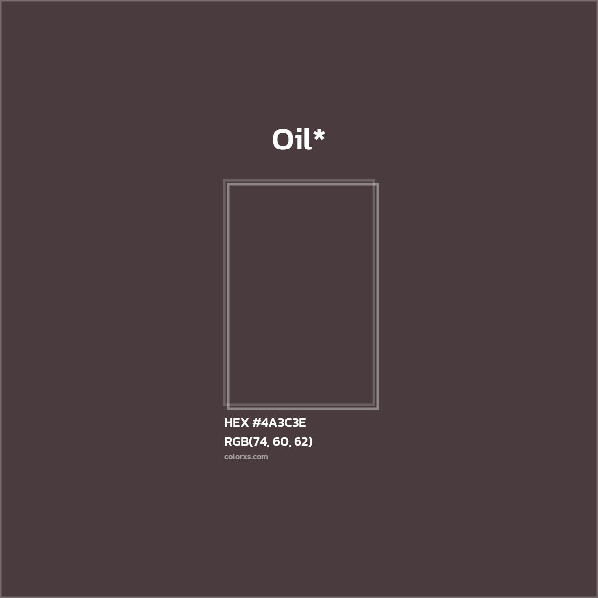 HEX #4A3C3E Color Name, Color Code, Palettes, Similar Paints, Images
