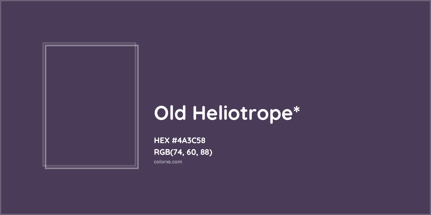 HEX #4A3C58 Color Name, Color Code, Palettes, Similar Paints, Images