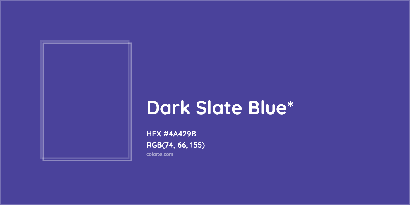 HEX #4A429B Color Name, Color Code, Palettes, Similar Paints, Images