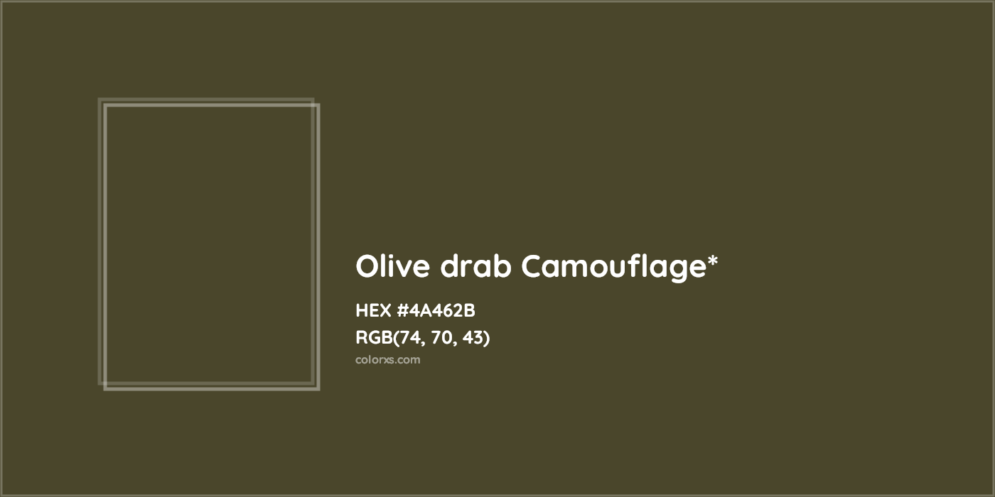 HEX #4A462B Color Name, Color Code, Palettes, Similar Paints, Images