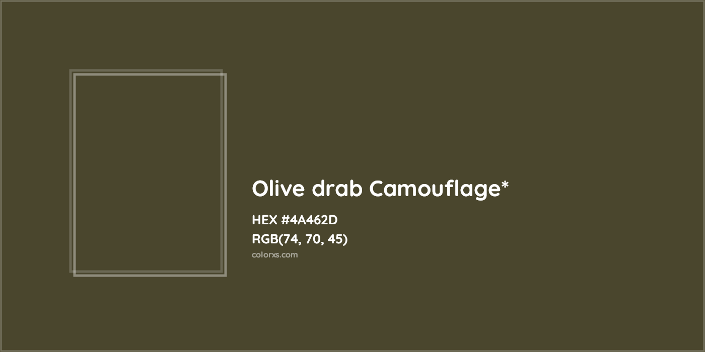 HEX #4A462D Color Name, Color Code, Palettes, Similar Paints, Images