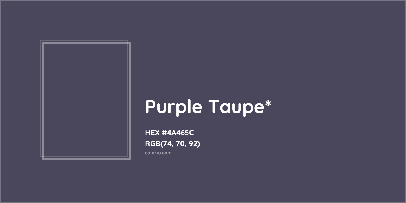 HEX #4A465C Color Name, Color Code, Palettes, Similar Paints, Images