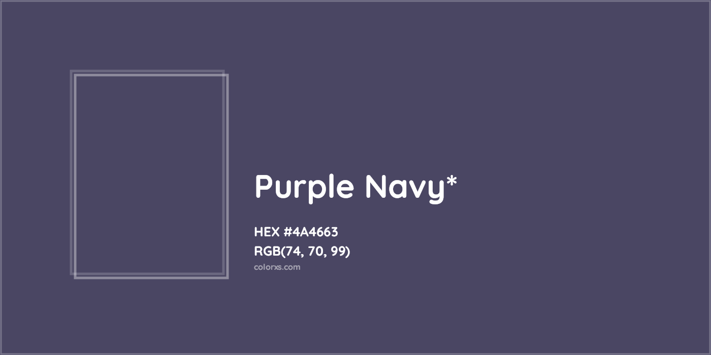 HEX #4A4663 Color Name, Color Code, Palettes, Similar Paints, Images