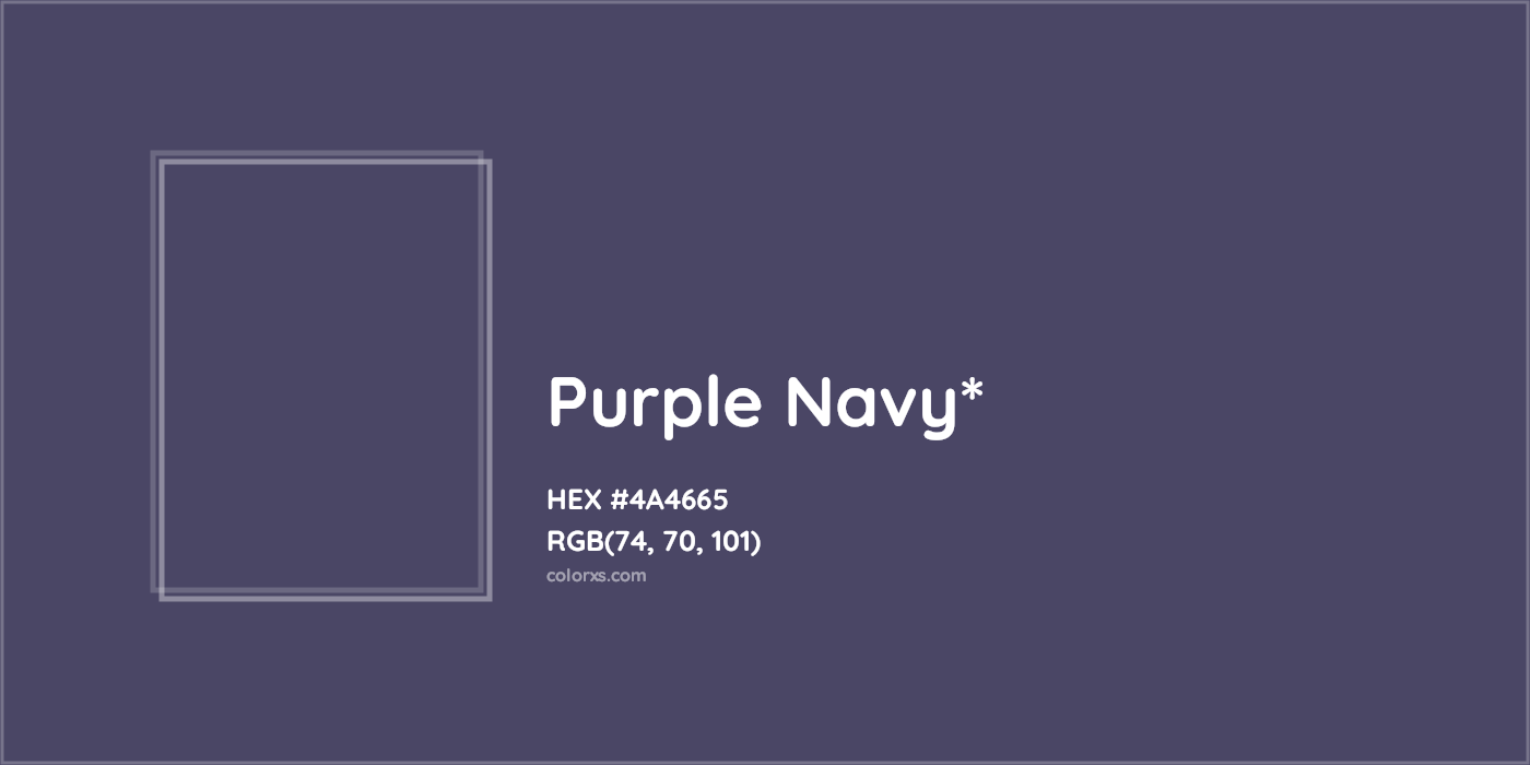 HEX #4A4665 Color Name, Color Code, Palettes, Similar Paints, Images
