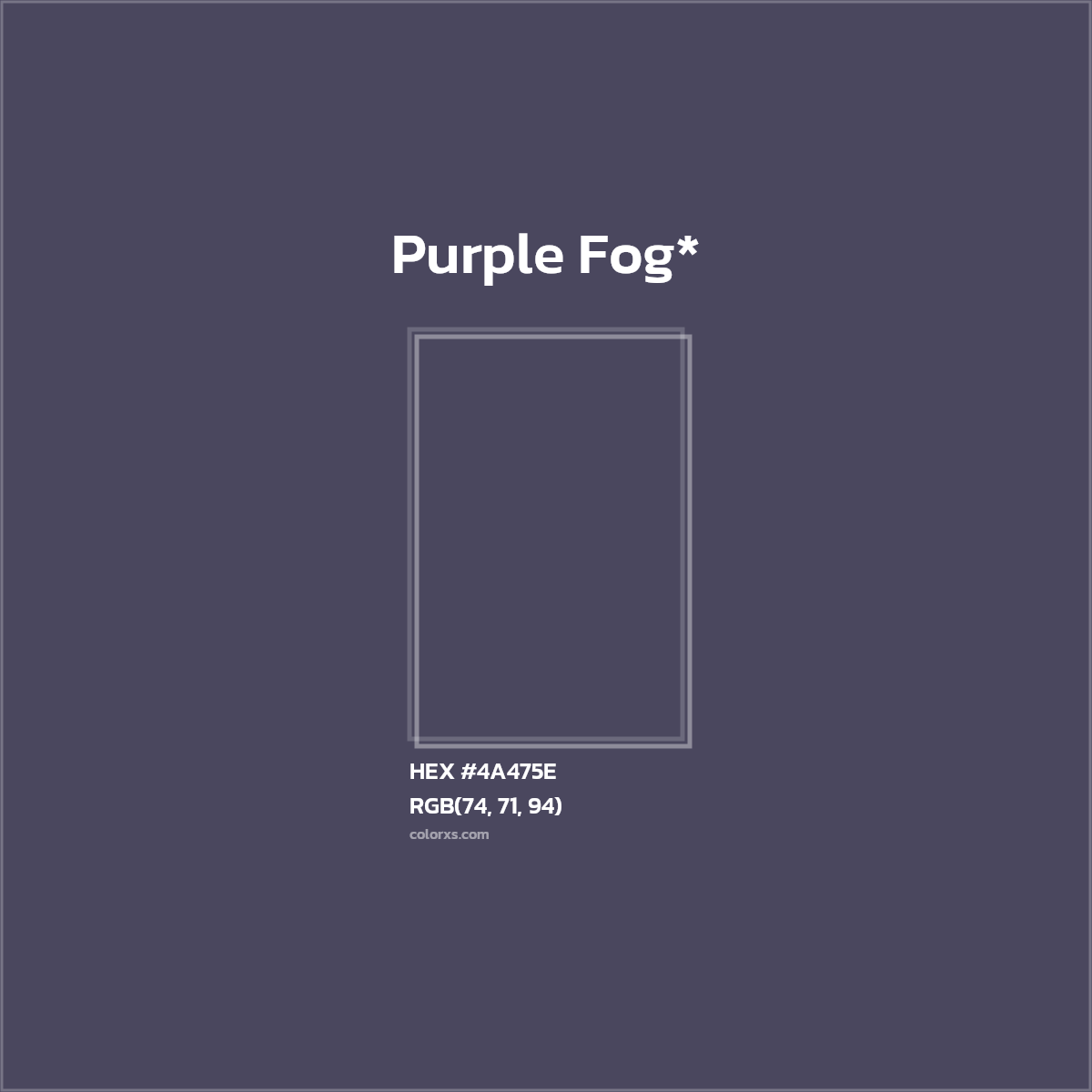 HEX #4A475E Color Name, Color Code, Palettes, Similar Paints, Images