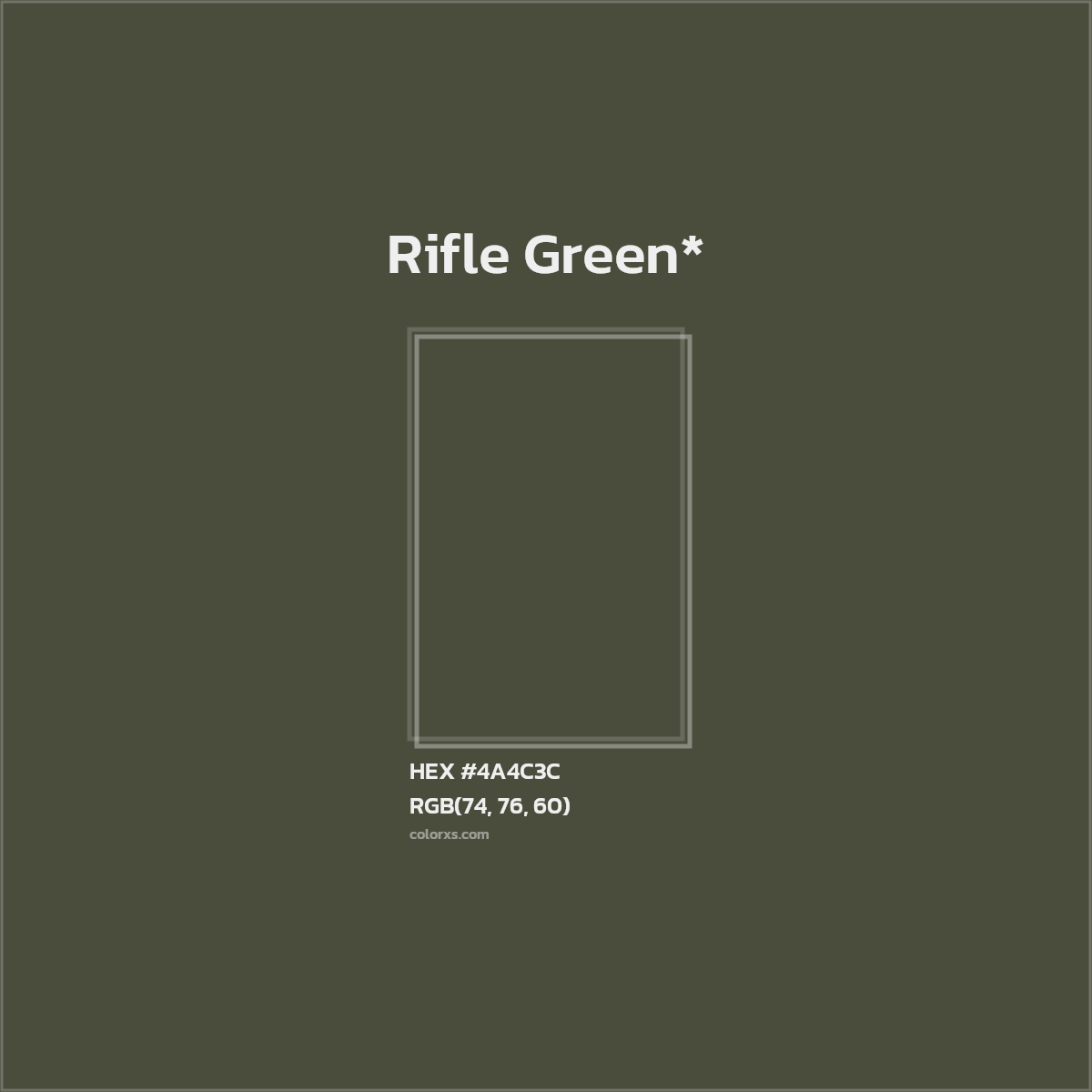 HEX #4A4C3C Color Name, Color Code, Palettes, Similar Paints, Images