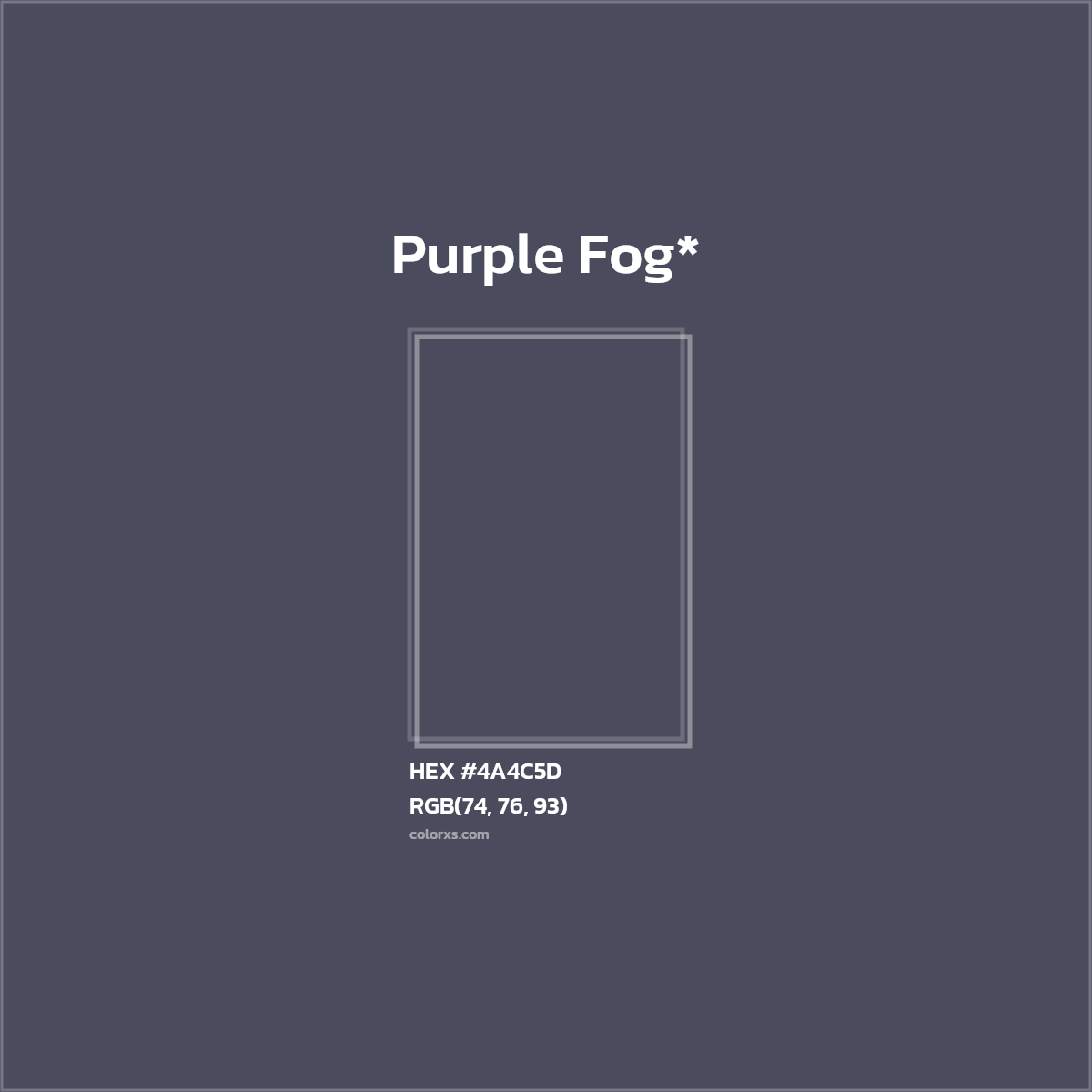 HEX #4A4C5D Color Name, Color Code, Palettes, Similar Paints, Images