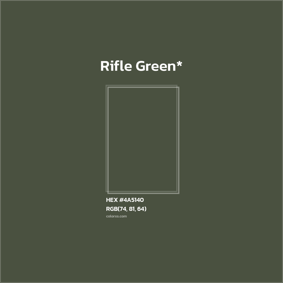 HEX #4A5140 Color Name, Color Code, Palettes, Similar Paints, Images